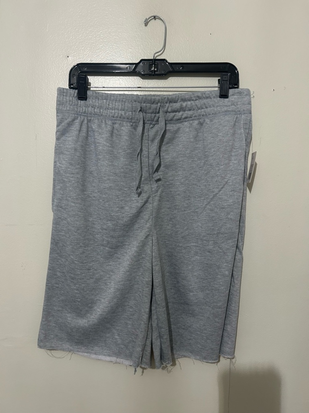 Gray Drawstring Shorts, Loungewear, Size Large